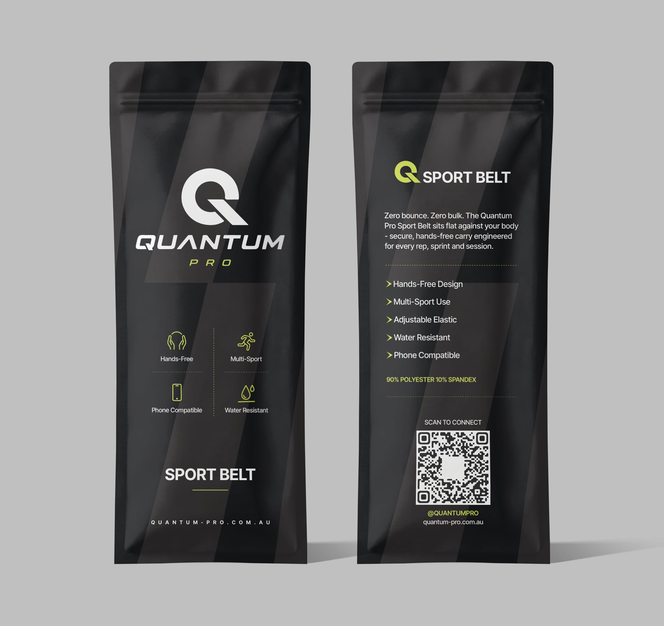 Quantum Pro Sport Belt packaging